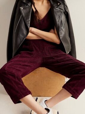 Free  People High Roller Cord Jumpsuit
